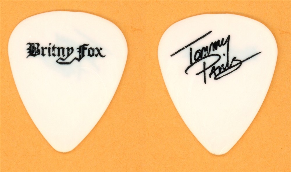 Britny Fox Tommy Paris Vintage Guitar Pick - 1988 Tour