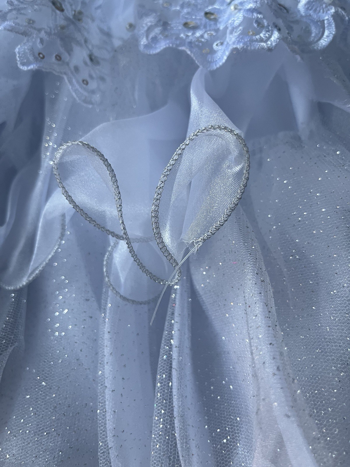 Vestido de Primera Comunión Niña Talla 14 con La Virgen De Guadalupe