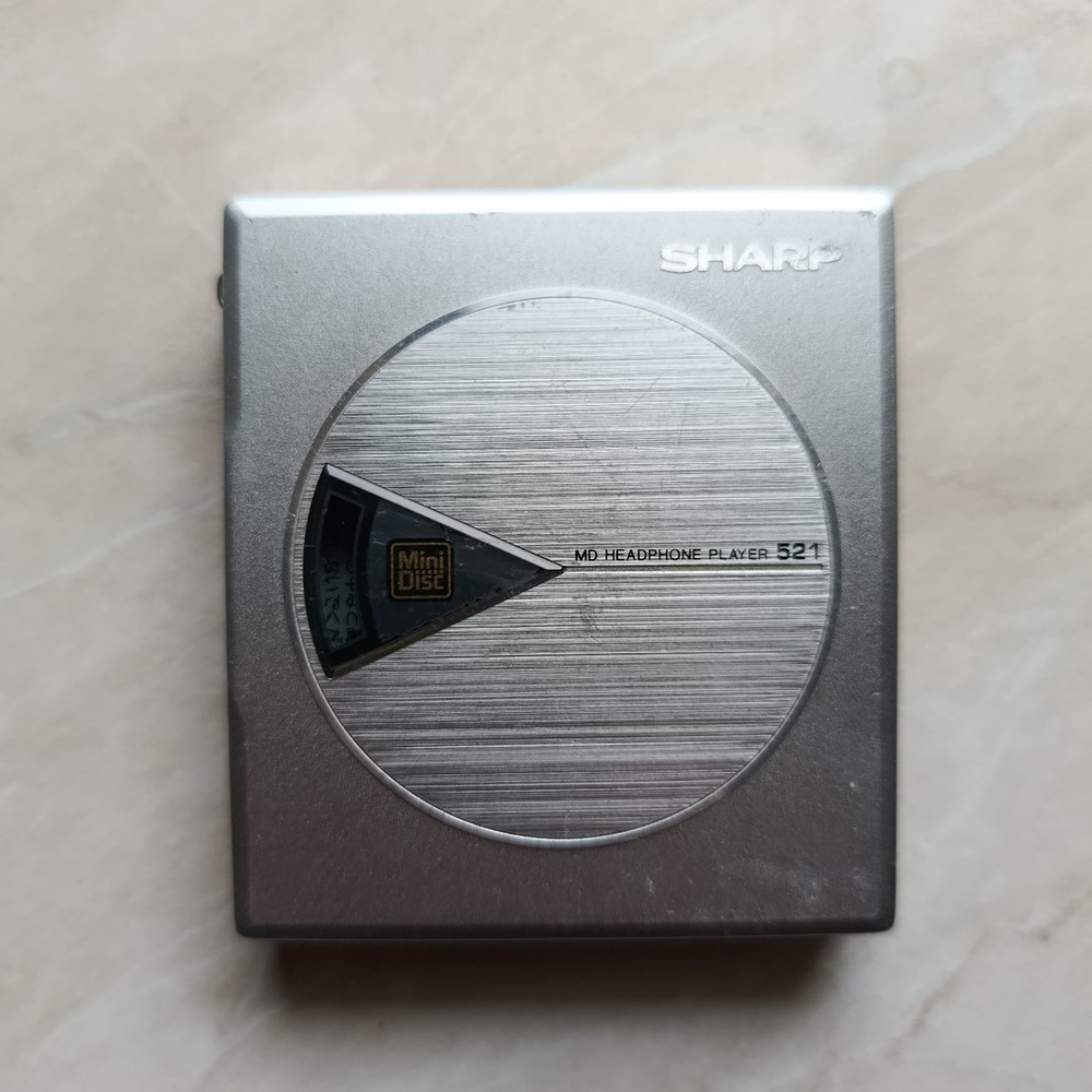 Sharp MD-ST521 Silver Used Working Battery Good