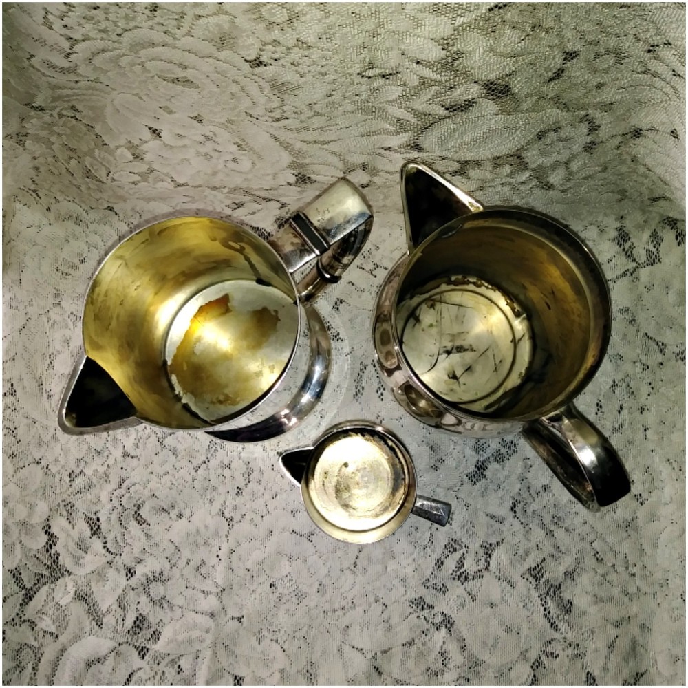 Vintage Silver Plate Teapots Bundle For Upcycling
