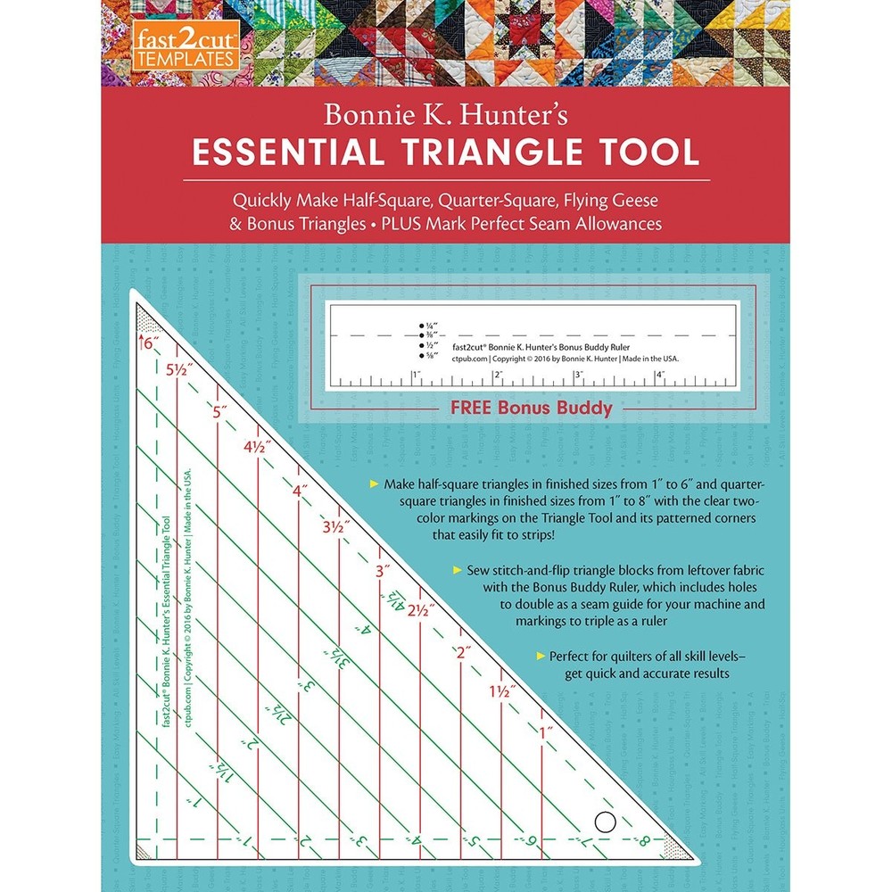 Essential Triangle Tool – Half& QuarterTriangle Ruler