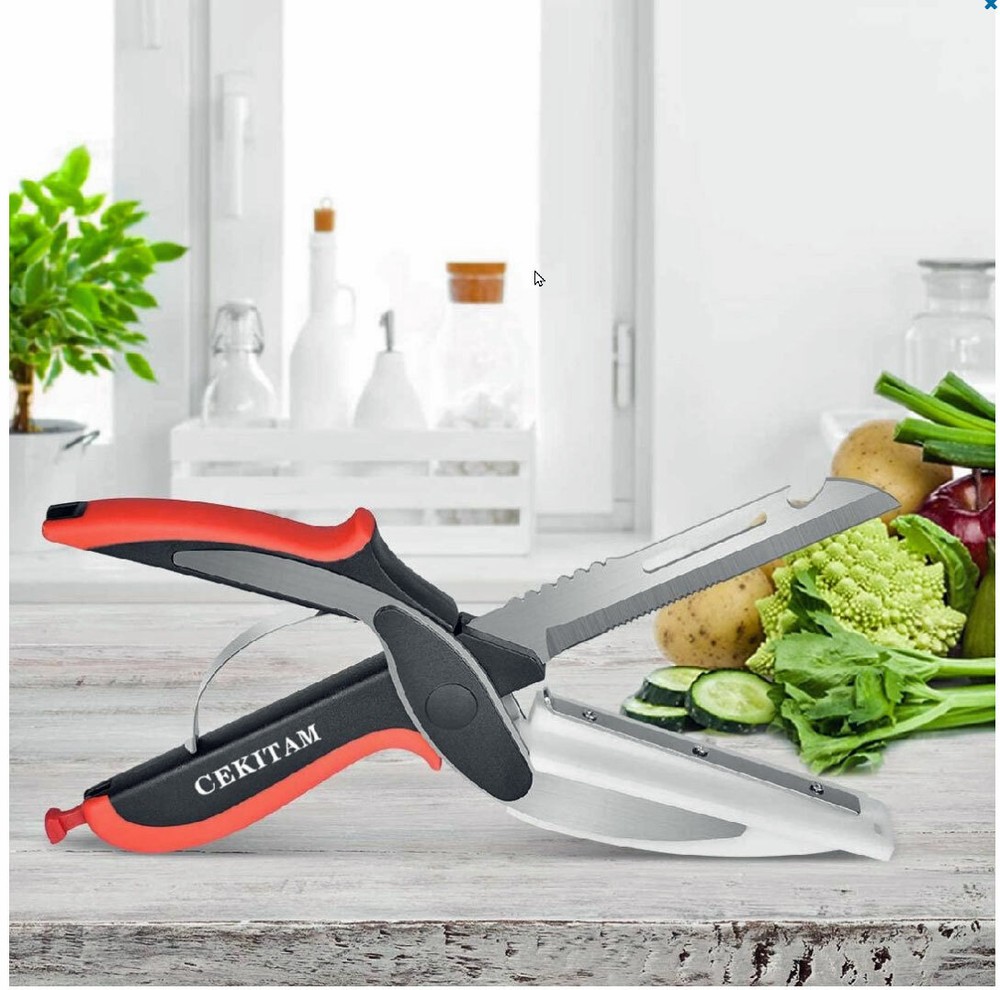 2 Sets Multifunction Kitchen Scissors / Shears -Food Prep Cutting Slicing
