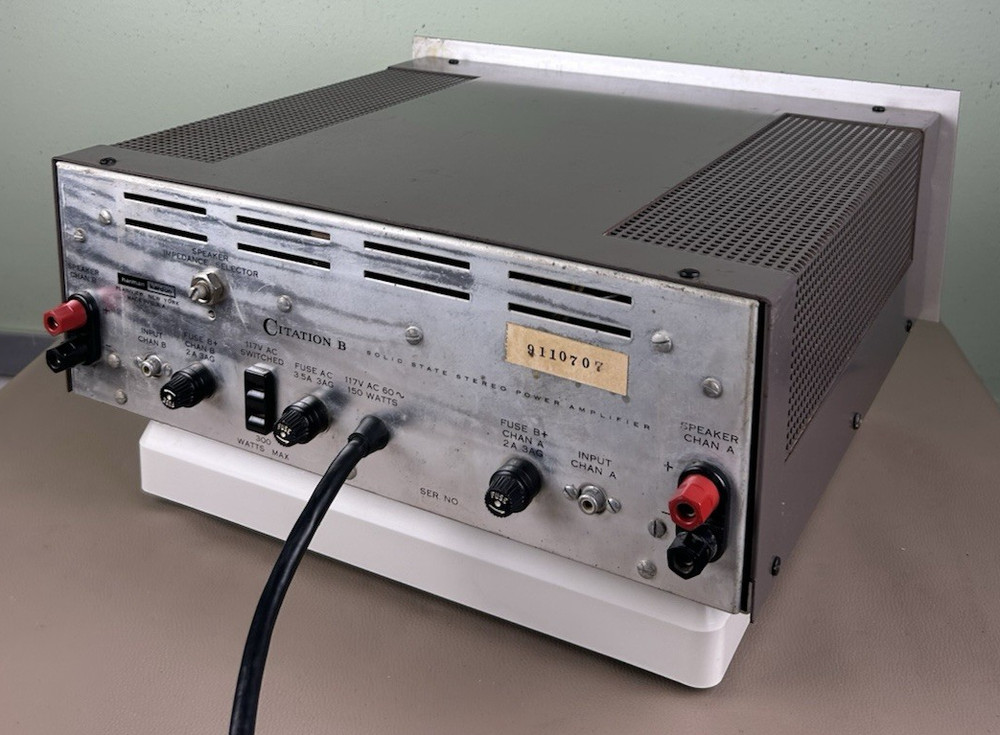 HARMAN KARDON CITATION B STEREO AMPLIFIER