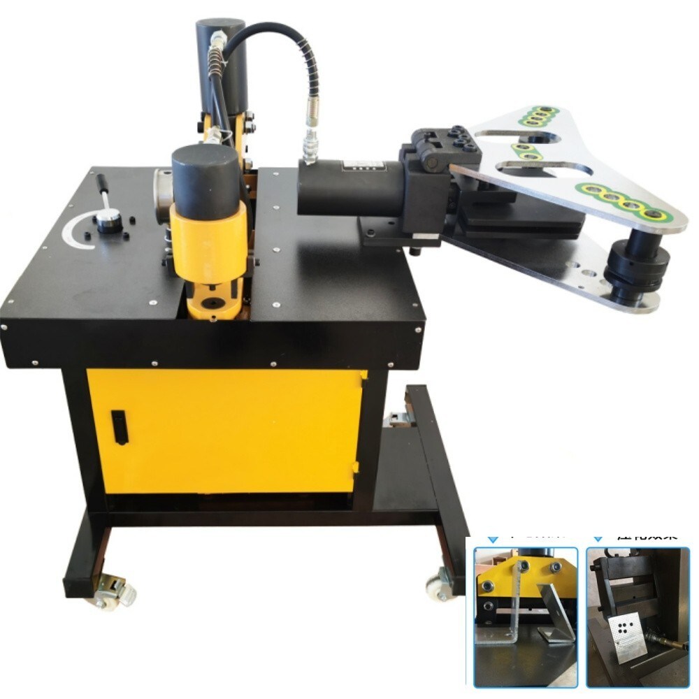 4 in 1 Electric Hydraulic Busbar Processor Bus Processing Machine 0°-90° 750W