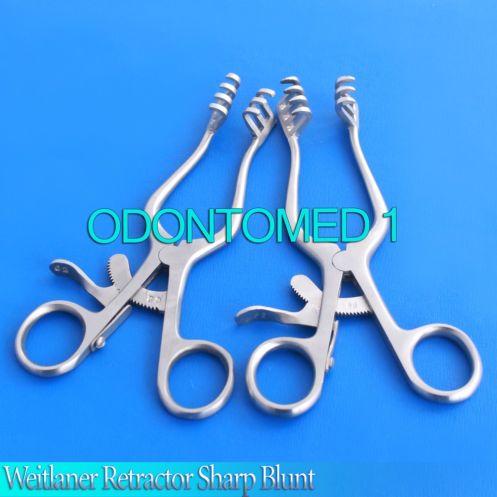 2 Weitlaner Retractor SHARP BLUNT 5.5'' Surgical Instruments