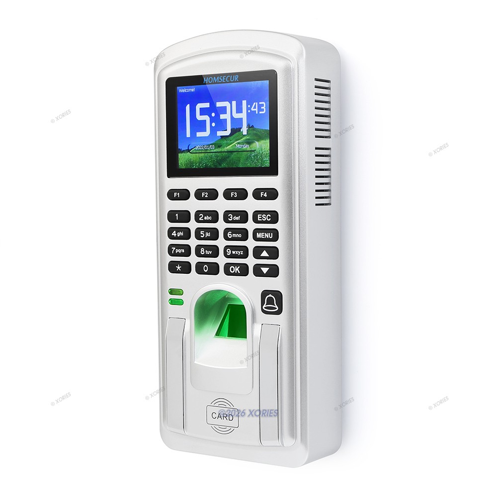 HOMSECUR Support Remote Access WiFi Time Clock And Access Control + RFID Reader