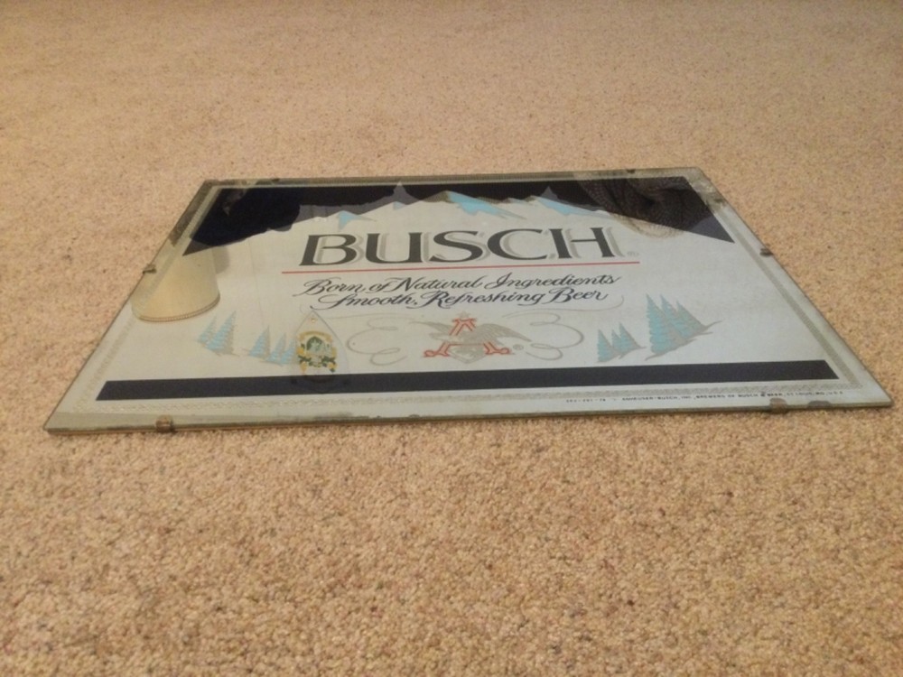 Busch Beer Frameless Mirror 21.5 x 18