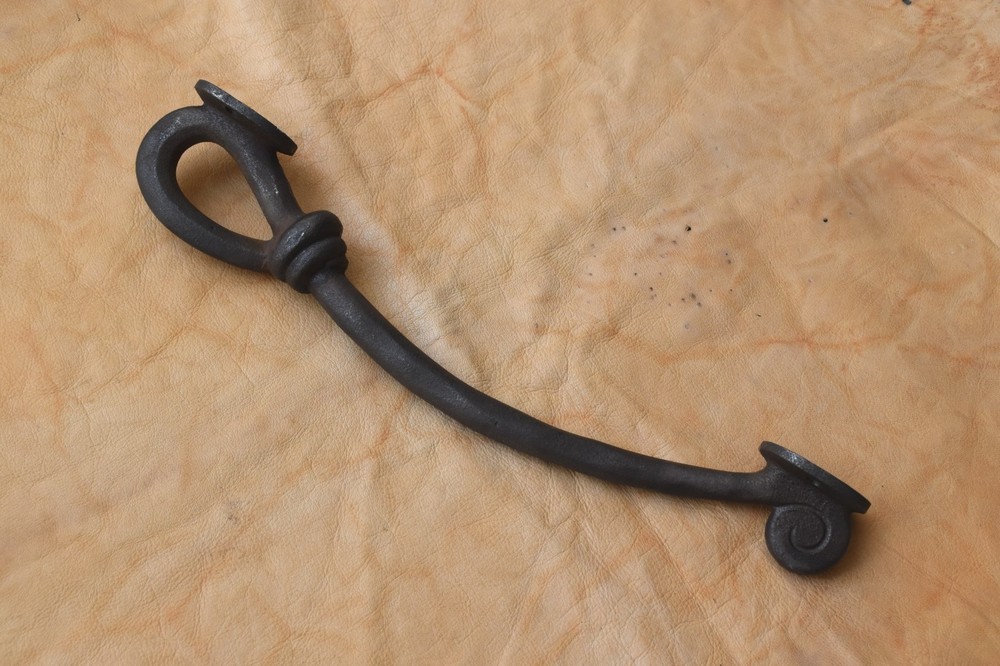 Vintage style Cast iron Large Front door gate Twisted Rope Shape pull handle