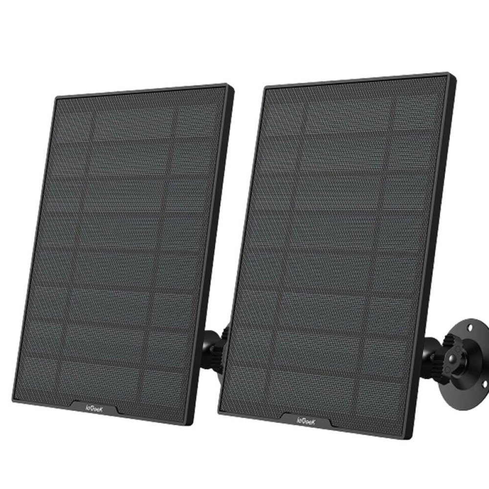 2PCS Solar Panel for Outdoor Security Camera 9.5ft Long Cable with TYPE-C Port