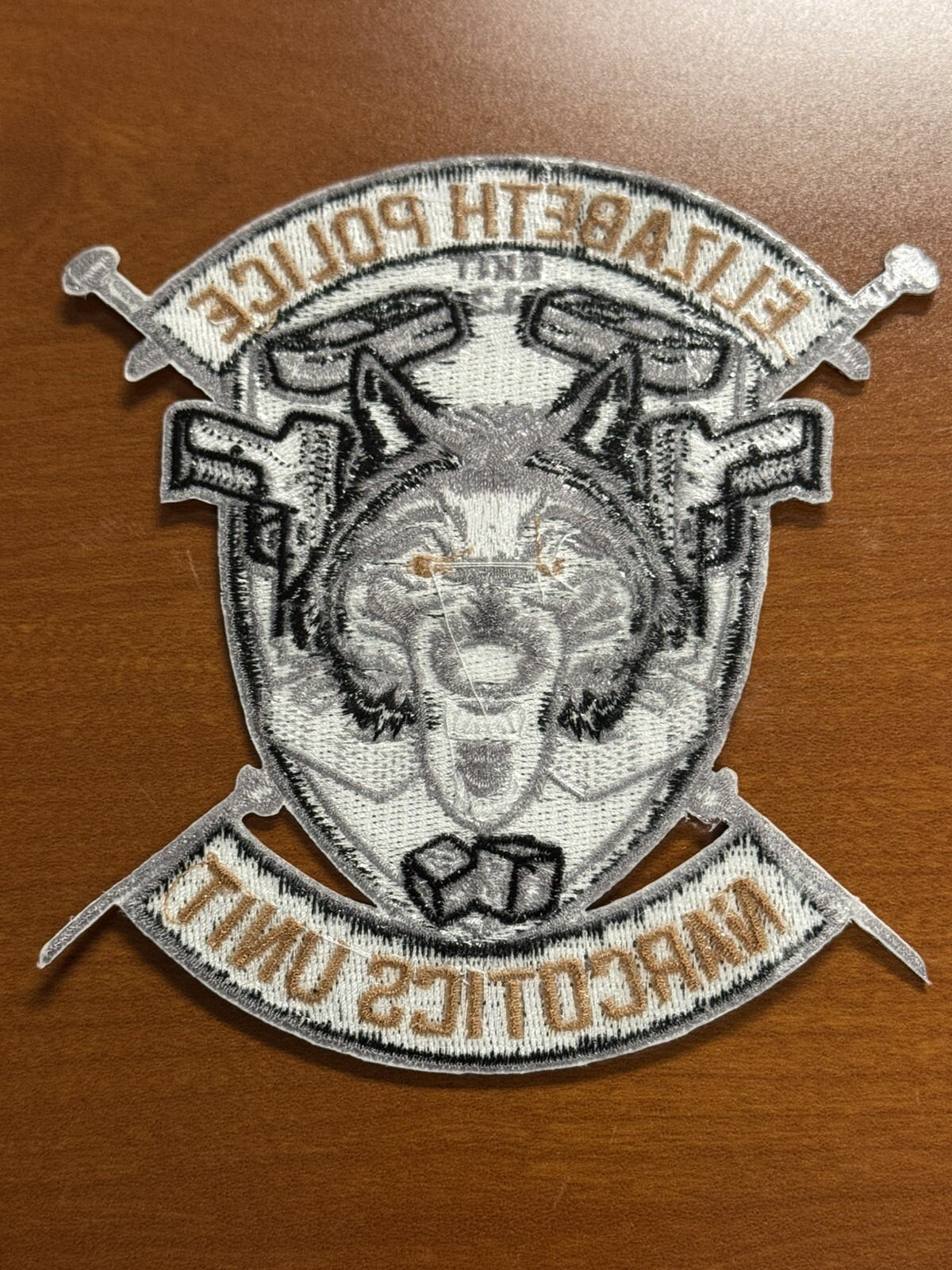 Elizabeth Police Department New Jersey PD Narcotics Unit Challenge Coin Patch NJ