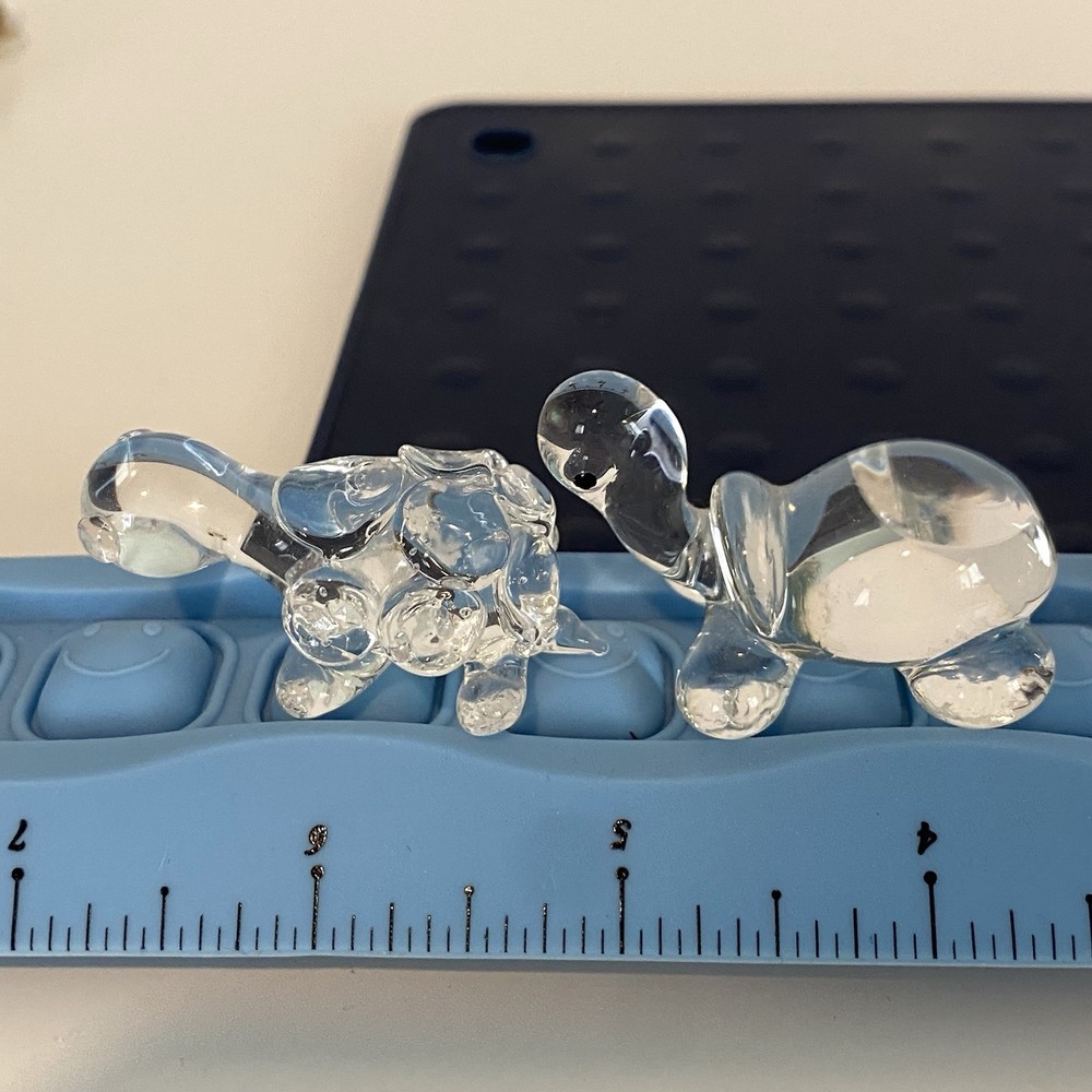 Crystal Glass Tiny Miniature Turtles