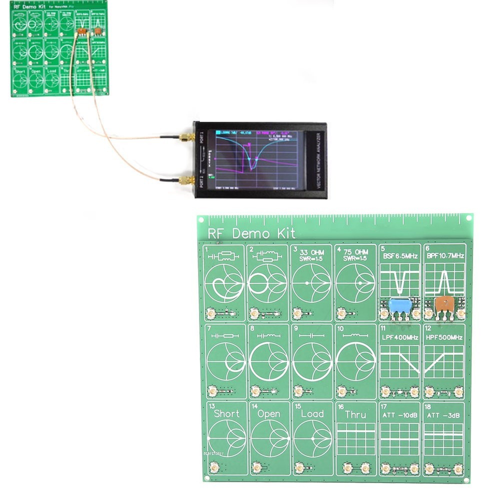 RF Demo Kit RF Tester Board Attenuator Module Vector Network Analyzer Board New