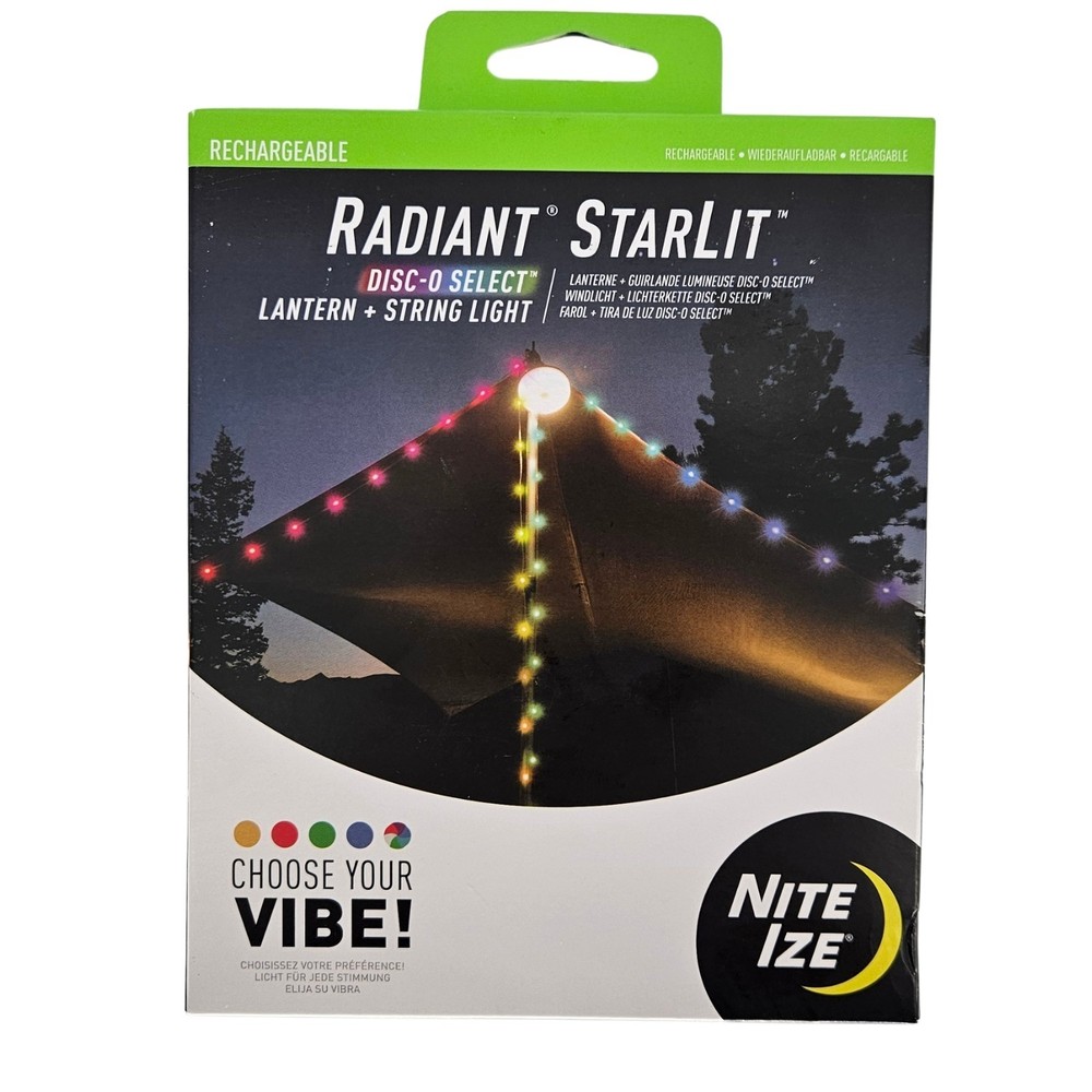 Nite Ize Radiant StarLit Disc-O Select Lantern + String Light