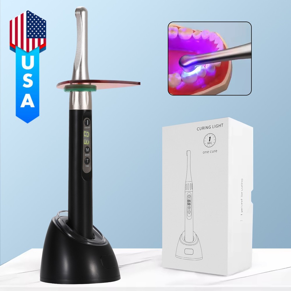 iLED II Dental Curing Light Lamp Wireless 1 Second Curing 2500mw/c㎡