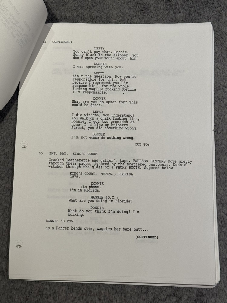 1992 Revised Draft DONNIE BRASCO by Paul Attanasio SCRIPT SCREENPLAY
