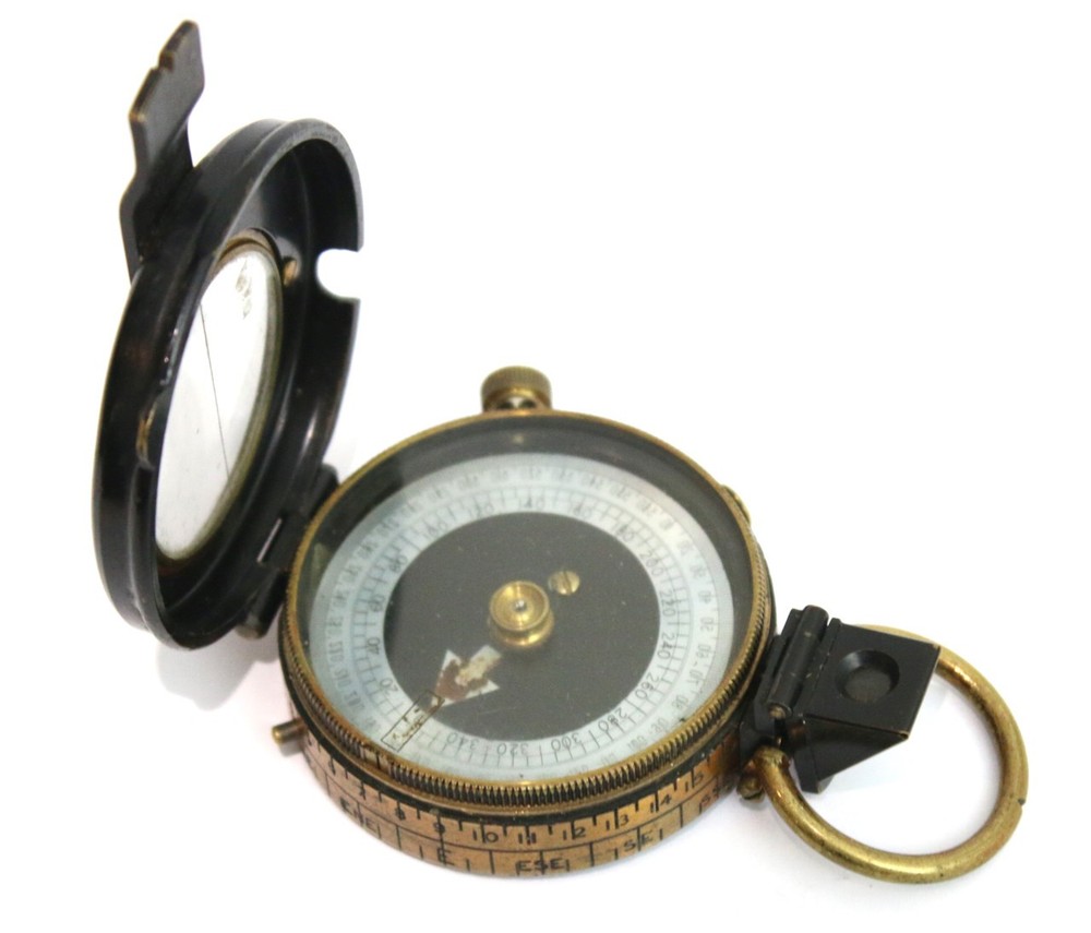 Antique WW1 Era prismatic marching compass