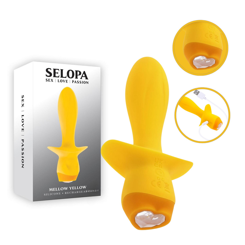 Rechargeable Waterproof Silicone Vibrating Butt Plug Multi-Speed Anal Vibrator