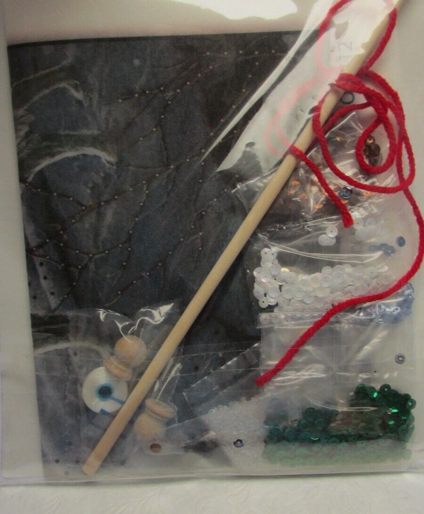 NEW WOLF 2012 Felt and Sequined Decorative Wall Calendar