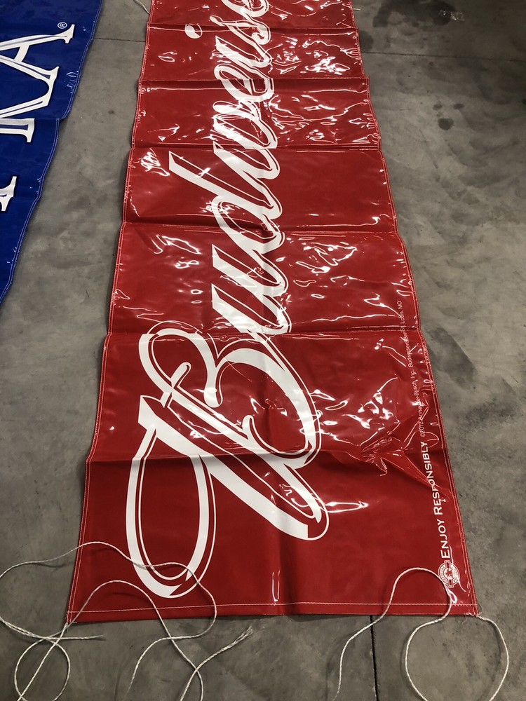Nascar BUDWEISER BANNER SIGN BEER