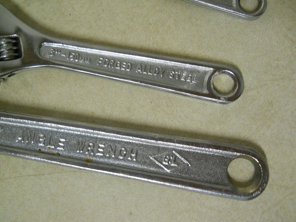 x 3 Adjustable Angle Wrench 8" & 6" Replacement Extras