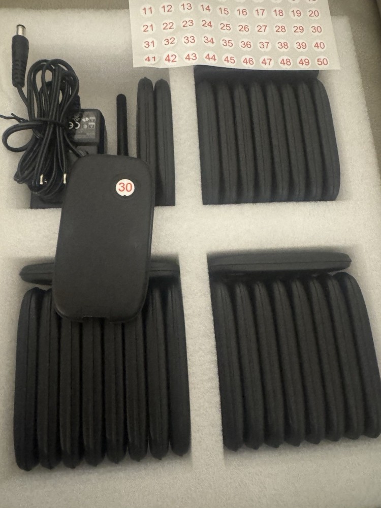 Retekess TD175 Wireless Restaurant Pager Queuing Calling System 30 Buzzers Cafes