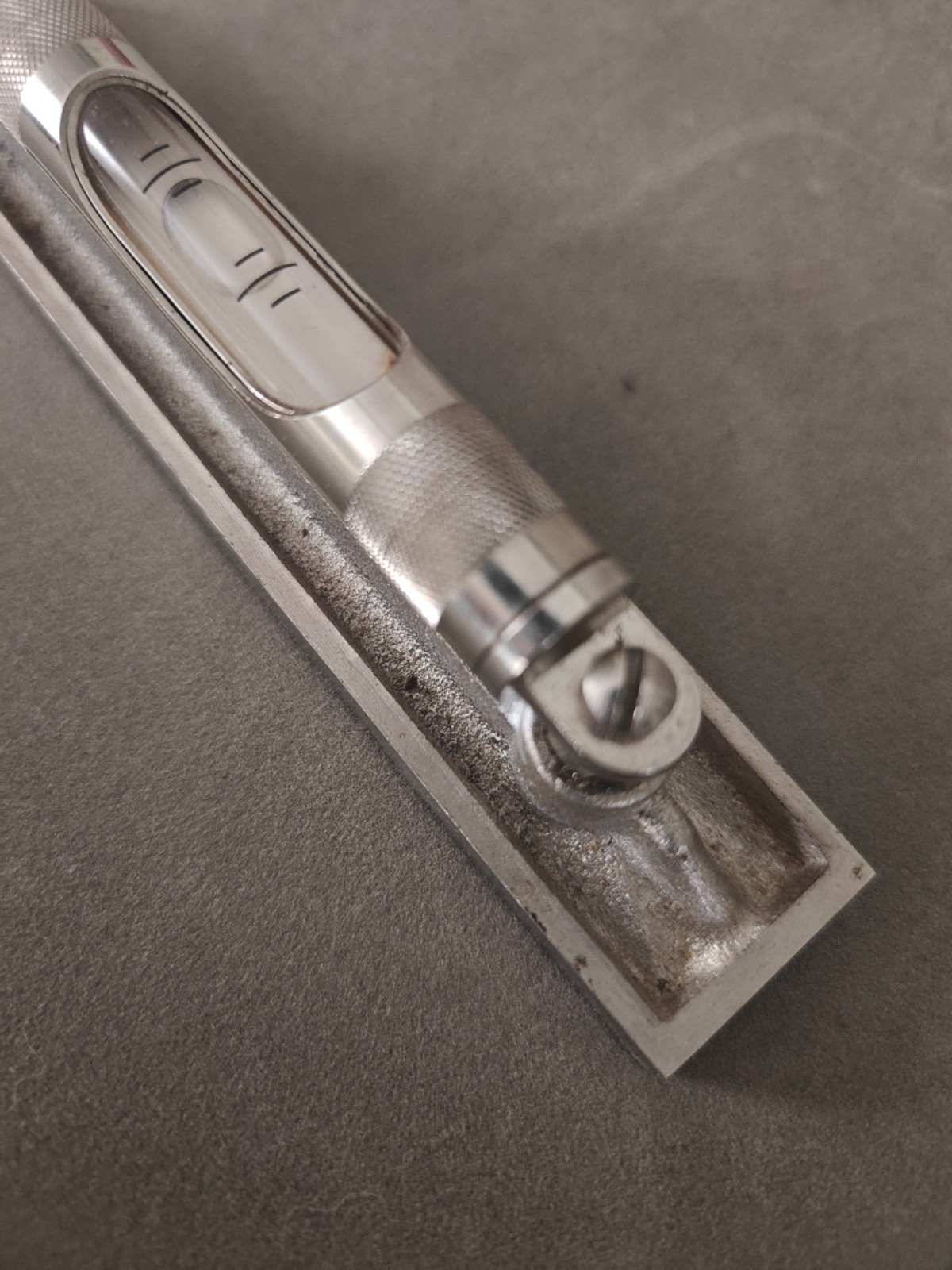 VTG Stanley No. 34V 6" Machinist Ground Glasses Level V Bottom w/ Box USA EUC