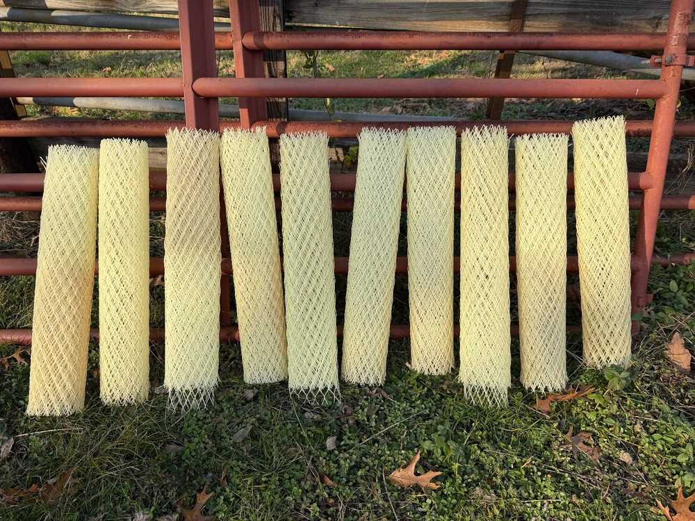 100x Plastic Mesh Tree Guards – Lightweight Plant Protection Tubes Bulk Pack