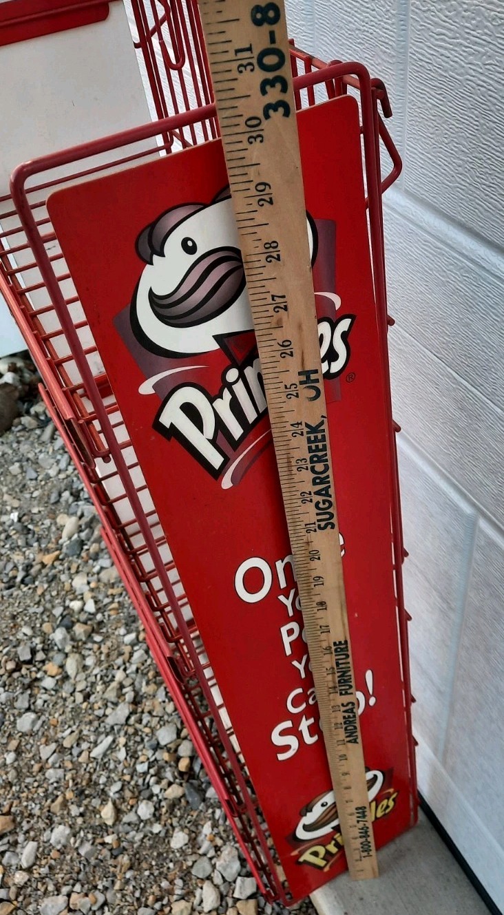 Pringles Grocery Store Display Stand Wire Merchandising Point of Sale Wire Rack