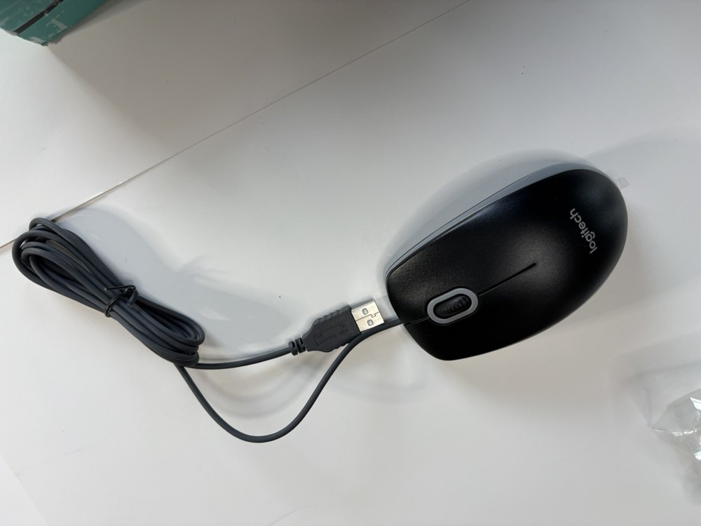 Logitech Media Combo MK200 Wired Full-Size Keyboard and Mouse.
