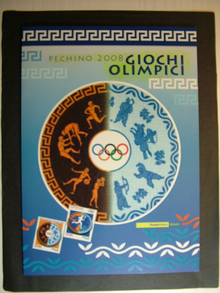 2008 Italy Folder "Beijing 2008 Olympic Games" MNh