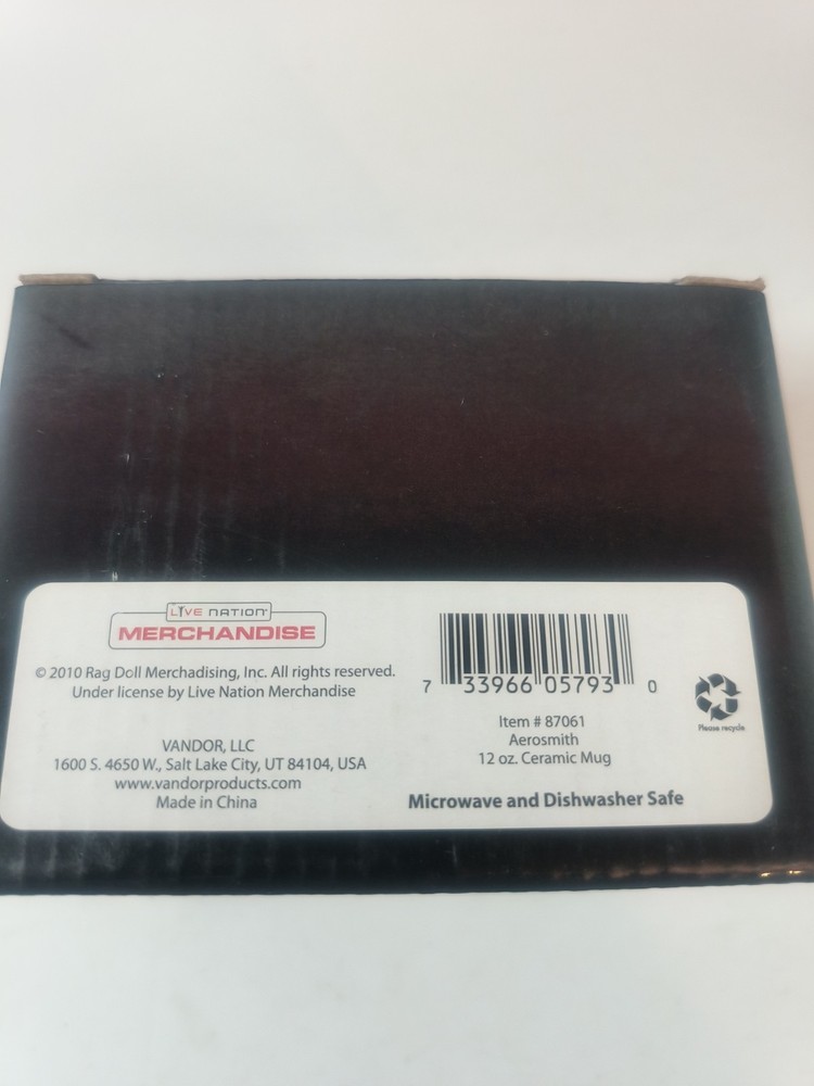 Aerosmith - 12oz Coffee Mug. Collectable Boxed. Officially Licensed.