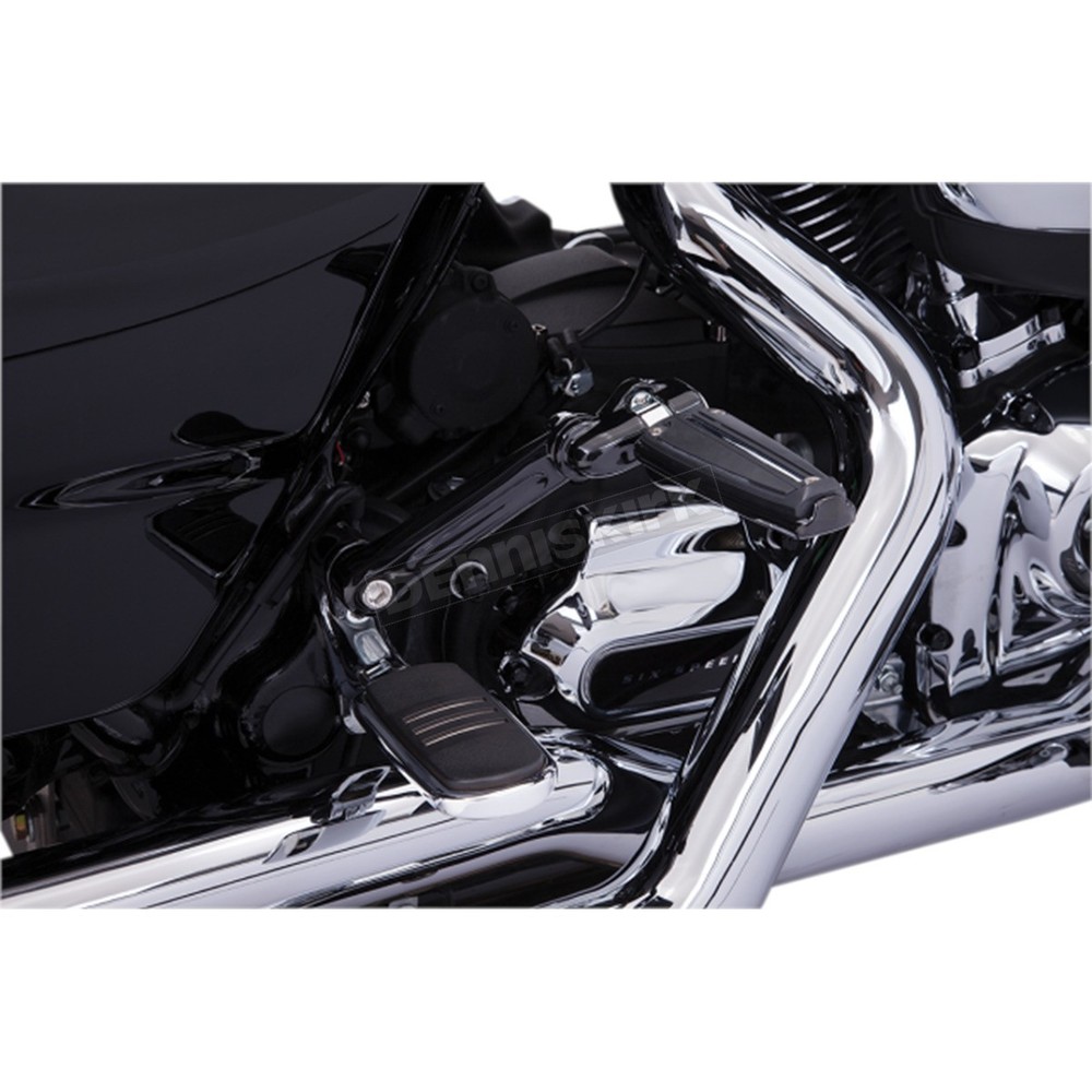Ciro Black Adjustable Passenger Comfort Peg Mounts - 60220