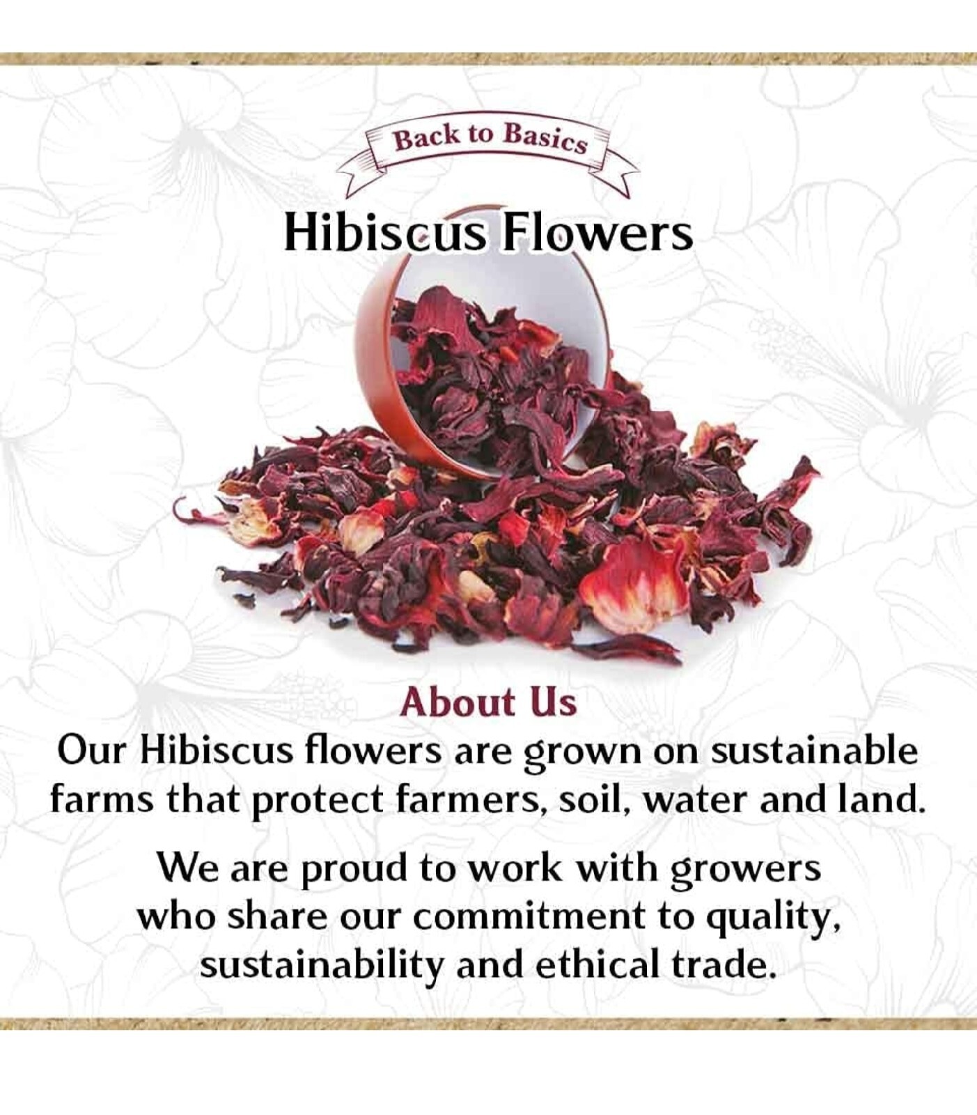 Back To Basics 1 LB 100% Premium Dried Hibiscus Flowers Tea,Jaimaica Tea