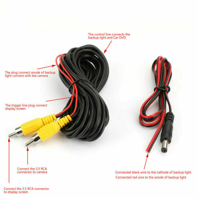 360° Reverse Backup CDD Waterproof Car Rear View Parking Camera View USA