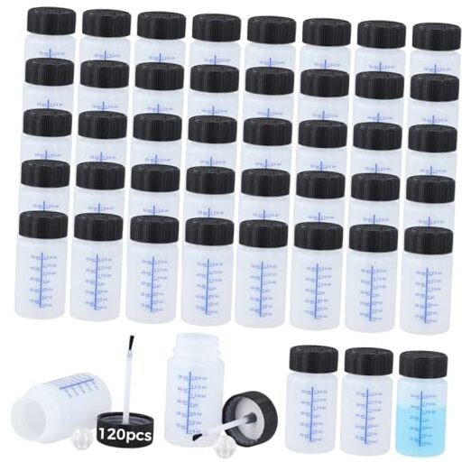 120 Pcs 2 Oz Touch Up Paint Container - Empty Paint Touch Up Bottles with