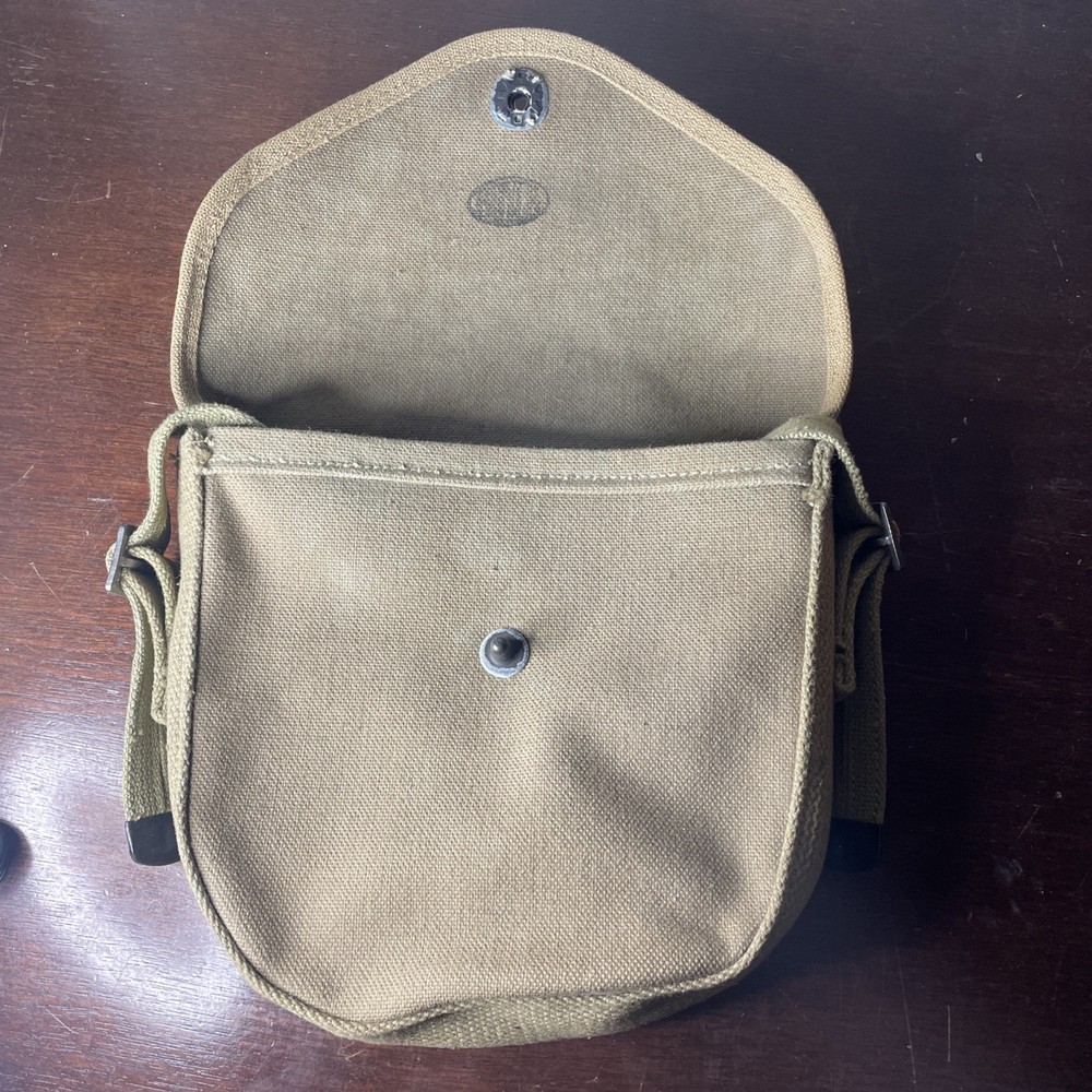 U.S. Army Thompson Drum Pouch Canvas Original Ww2