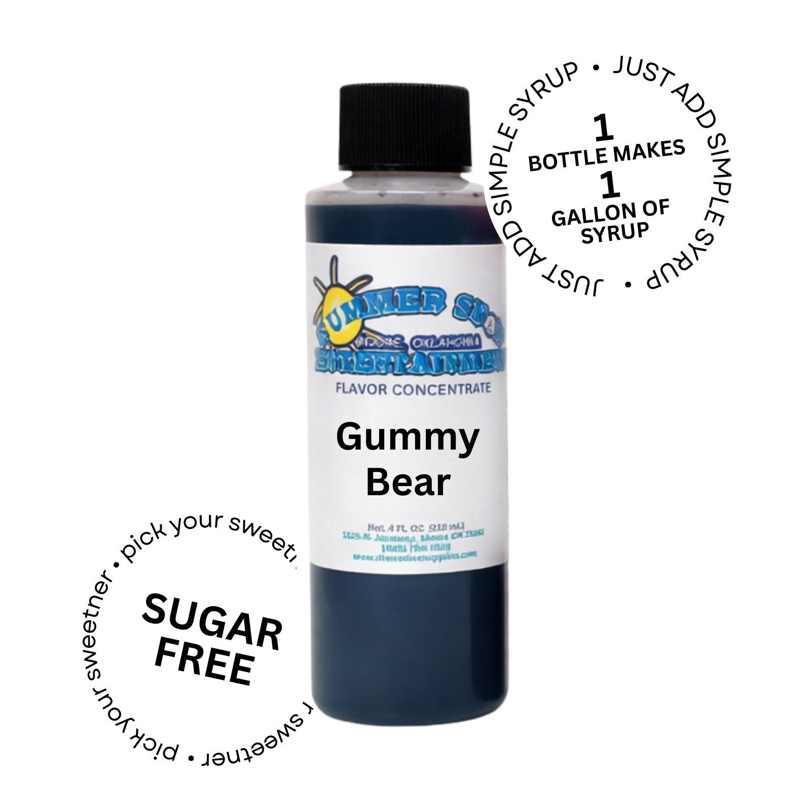 GUMMY BEAR SYRUP MIX SNOW CONE/ SHAVED ICE Flavor GALLON CONCENTRATE #1