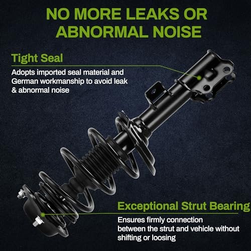 AUTOSAVER88 Front Pair Complete Quick Struts Compatible with 2011-2016 Hyundai
