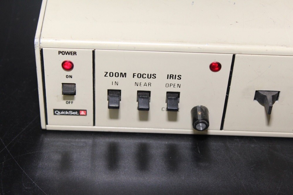 Vintage Quickset Moog Security Camera Controller Box 7-42500-2 Zoom Focus Iris
