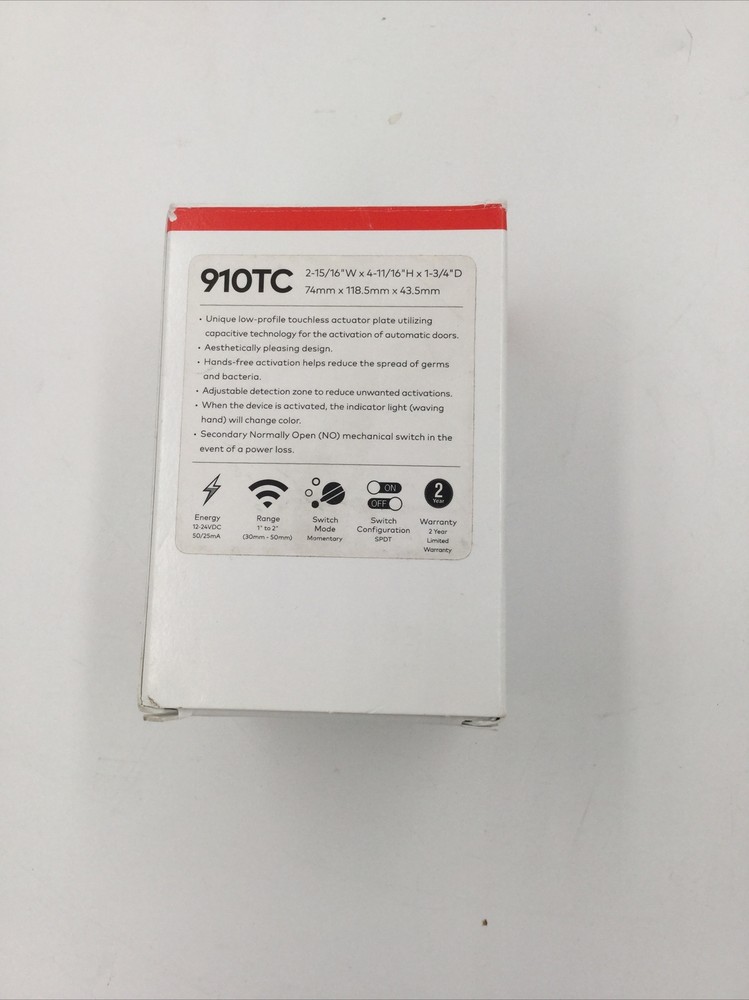 Dormakaba RCI Touchless Switch access control Stainless steel 910TC