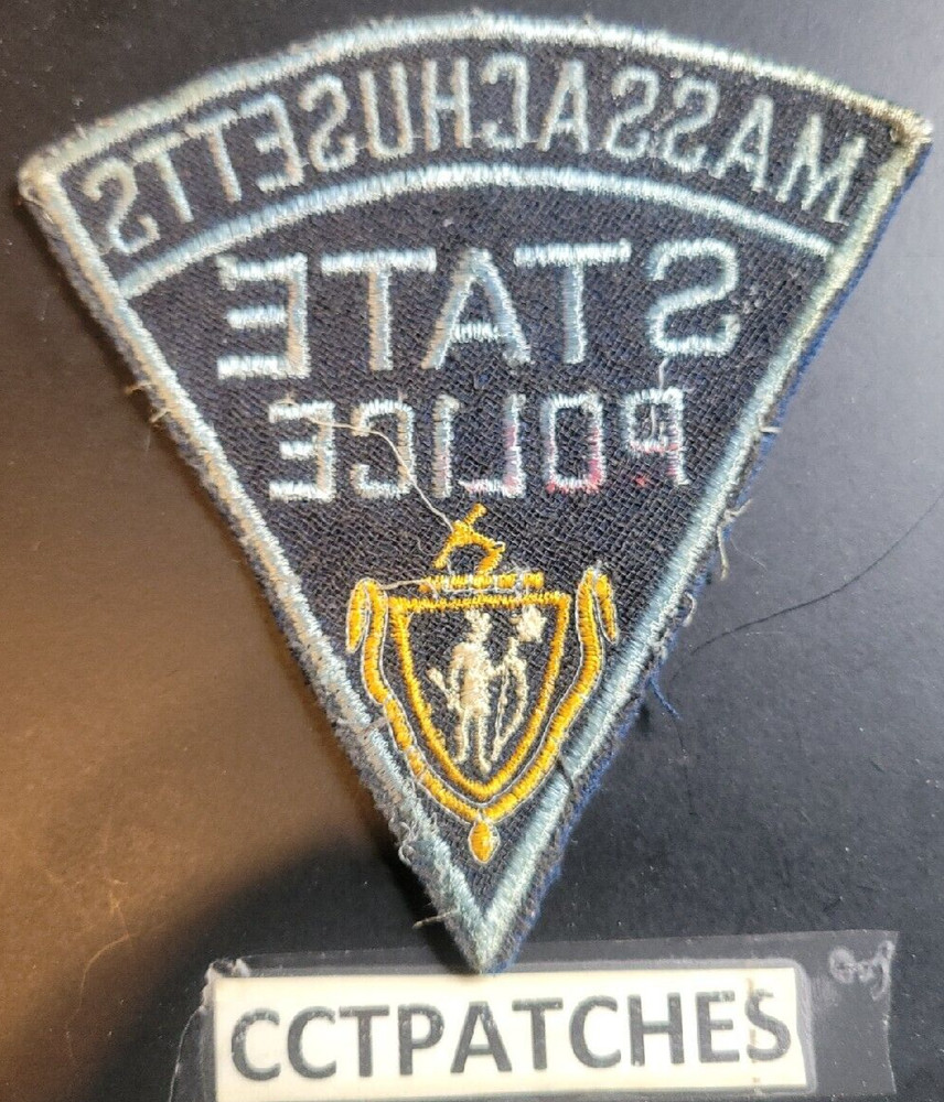MASSACHUSETTS STATE POLICE FELT SHOULDER PATCH MA
