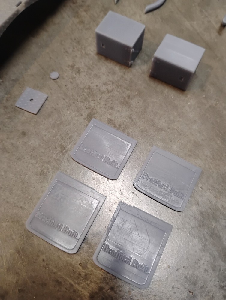 3D Printed 1/25 Bradford Built flat deck, 104mm width, Dually Version