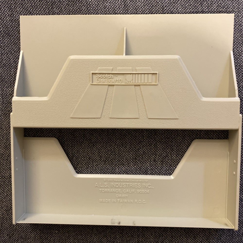 Vintage Scotch Disk Box 1986 Storage Case