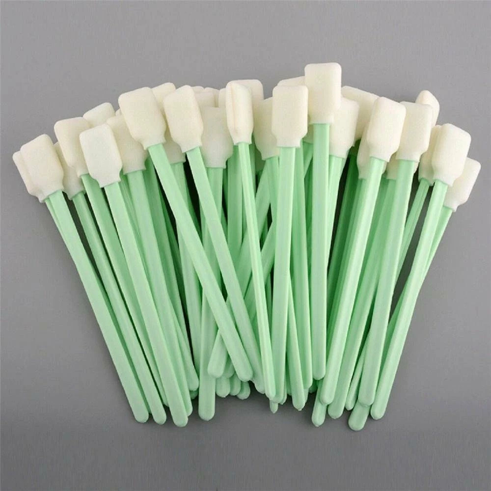200Pcs Foam Tip Cleaning Swabs Sticks For Solvent Format Printers Sponge Stick