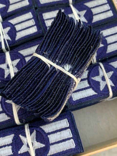 Complete Box Experimental USAF Chevron's 100 sets US Air Force