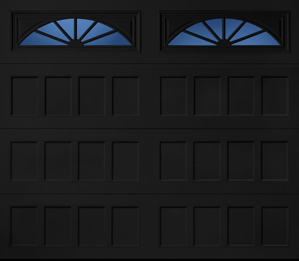 4 Amarr Wagon Wheel Replacement Insert for Long Panel Amarr Garage Door Black