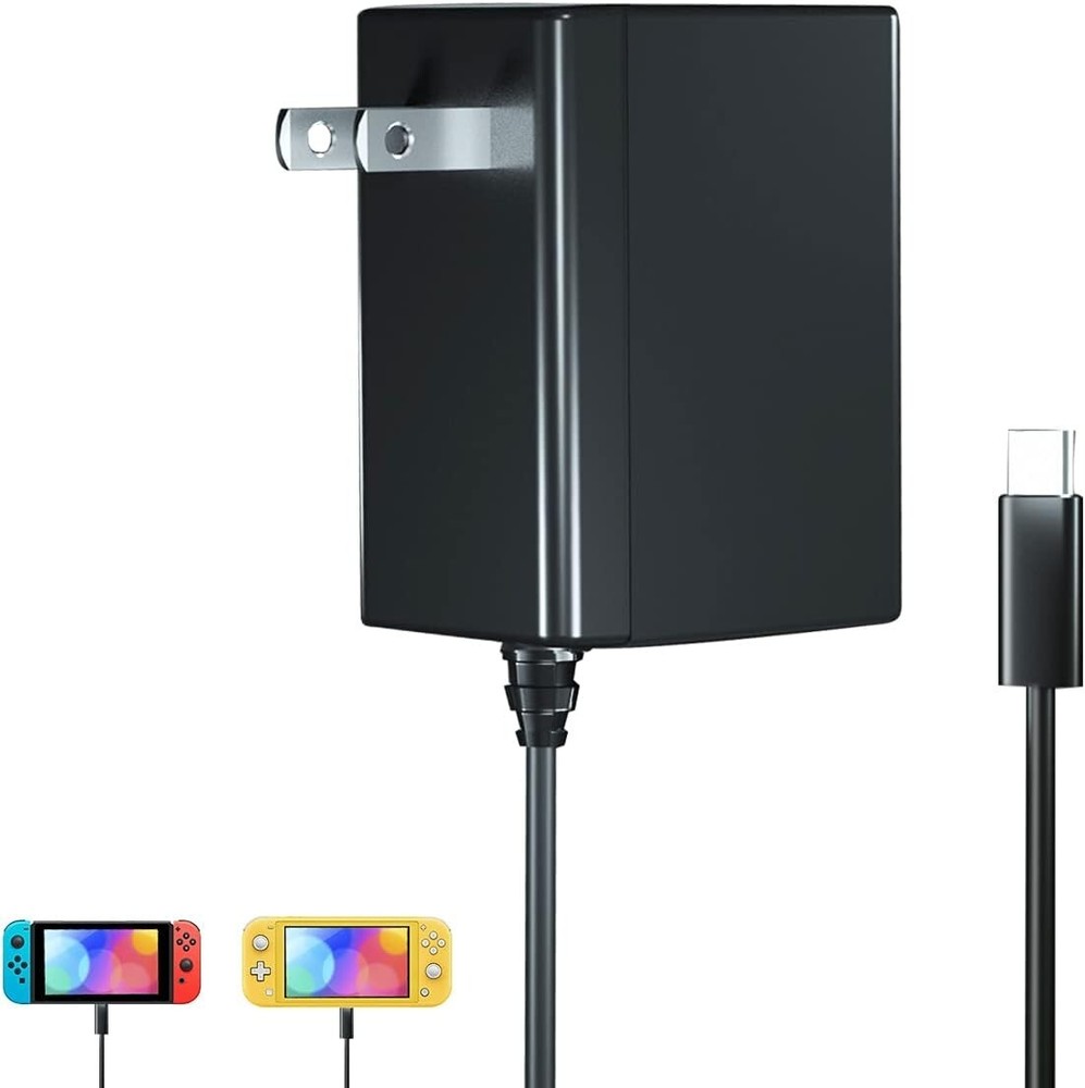 15V USB C Charger Compatible with Nintendo Switch 2/Switch/OLED/Lite/Steam Deck