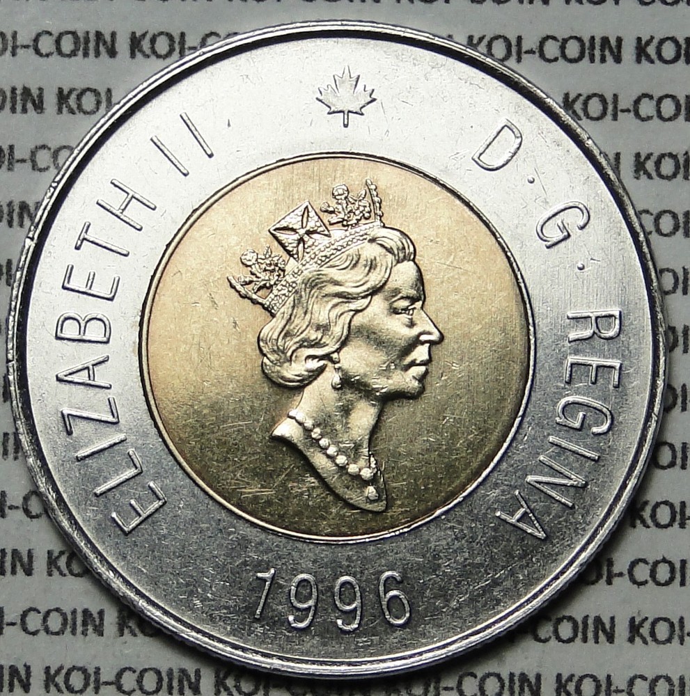 *First Year* Canada 1996 $2 dollar tonnie lightly circulated