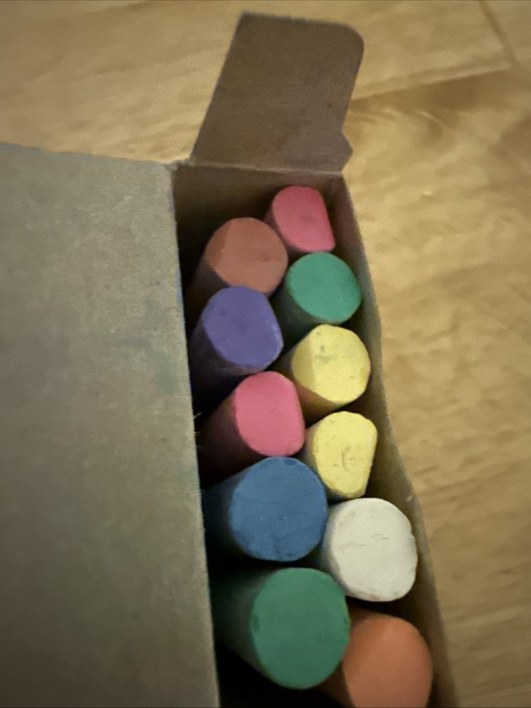 Crayola Anti Dust Chalk Multi Colored 1997 Missing One Partially Used