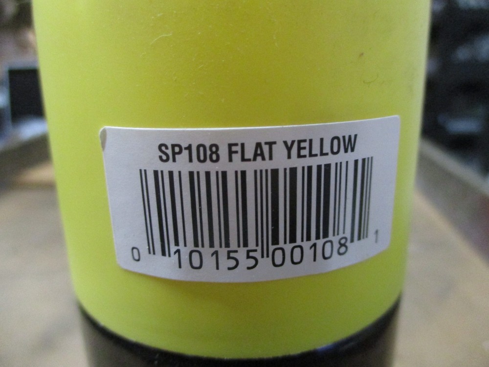 VHT SP108 High Temperature Flame Proof 11oz. Flat Header Yellow Spray Paint 11oz